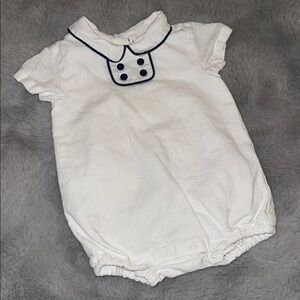Janie and Jack Collard Romper One Piece Sz 3/6M Sailor Suit